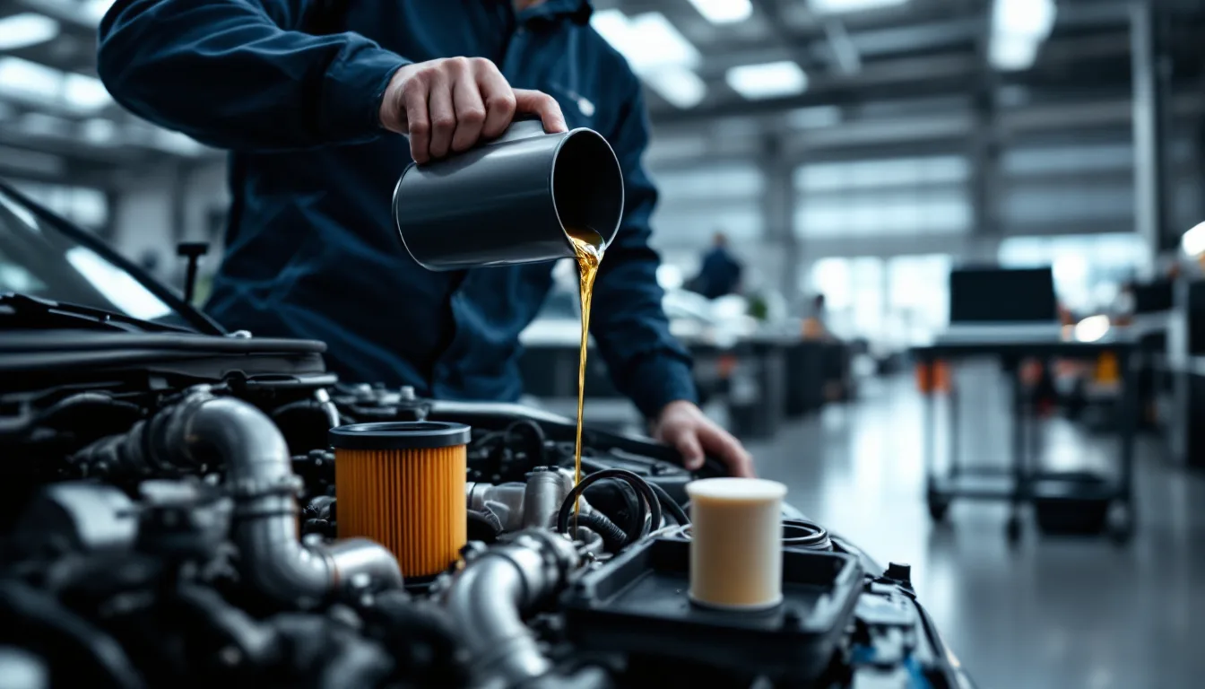 Approval-specification oil going into a European engine during an oil service with the factory-tool reset in Dallas